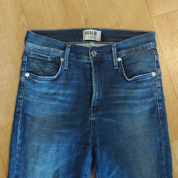 AGOLDE SOPHIE CROP IN CLAREMONT SKINNY JEANS - Picture 5 of 10